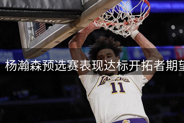 杨瀚森预选赛表现达标开拓者期望